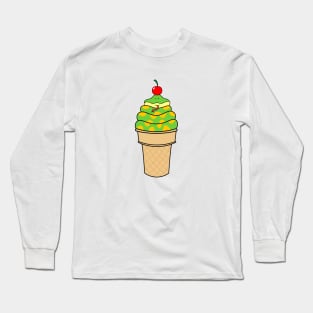 cute ice cream snake Long Sleeve T-Shirt
